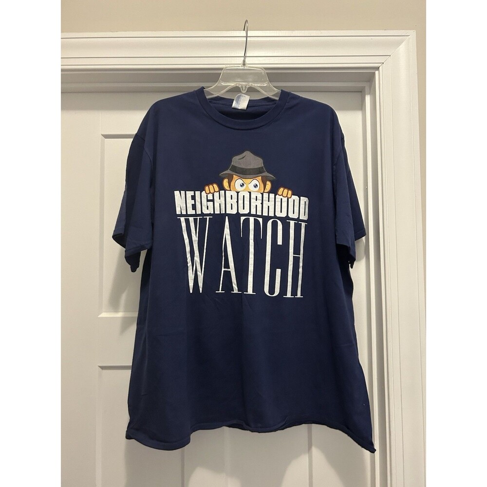 Neighborhood Watch Blue Unisex T-shirt Protection Defend Neighbors Ice Size 3X